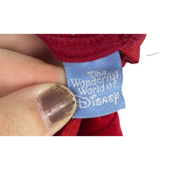 Minnie Mouse Dress Ballerina 5T World of Disney Red Velvet Party Christmas Vtg - Picture 9 of 10